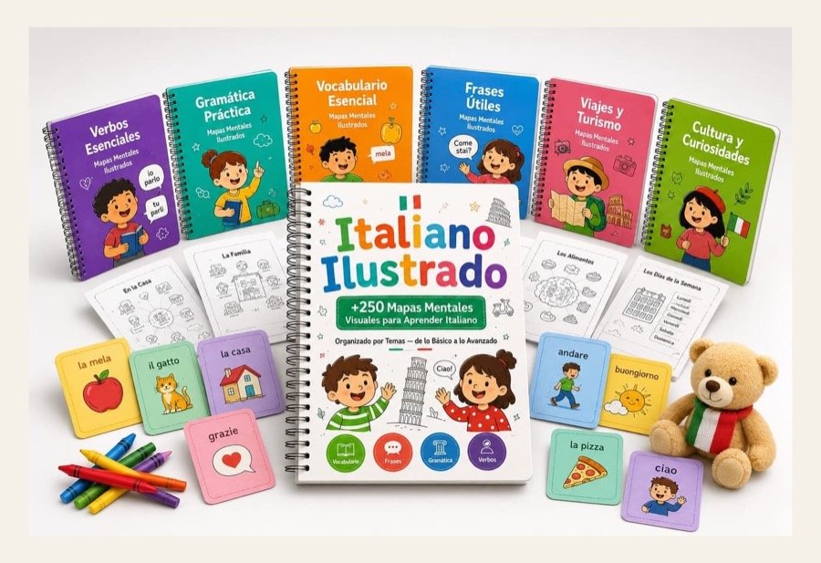 Italiano Ilustrado — libro de mapas mentales